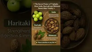 The Secret Power of Triphala How Amla, Haritaki and Bibhitaki Boost Male Vitality #shorts #trending