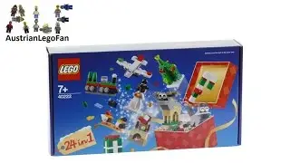 Lego 40222 Christmas Build Up - Holiday Countdown Calendar - Lego Speed Build Review