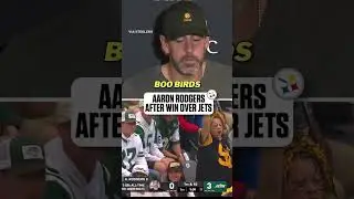 Aaron Rodgers speaks to the boos he heard in his return to MetLife Stadium #shorts