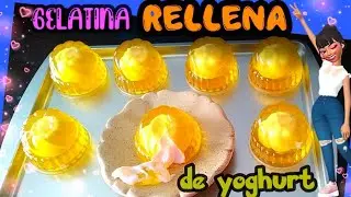 Gelatinas RELLENAS de yogurt de fresa 🍓🍓 / Gelatinas con  RELLENO LIQUIDO