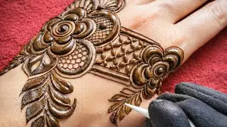 New Floral Gulf Mehndi Design 2025ll Simple Easy Back Hand Mehndi Henna Design ll