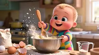 Let&rsquo;s Make Pancakes! 🥞🎶 | Nursery Rhymes & Kids Songs | Preschool Learning | 3D Animation