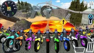 Impossible Climb Motor Bike stunts Driving - Super Extreme Off-Road Racing #1 - Android Gameplay