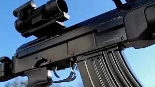 slow motion bullet impacts and vz 58 rifle HIGH