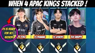 FS Primmie, Fs Foxz, FS Snappy & FS Jitboy Stacked in Same Team Against Radiants in Ranked