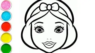 How to Draw Belle Easy for kids with color | Belle Drawing Easy Step by Step