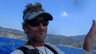 Windsurf Round Europe - Italy, Orbitello peninsula, downwind sailing