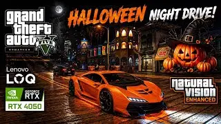 GTA 5 ENHANCED HALLOWEEN NIGHT DRIVE LOOKS UNREAL!
