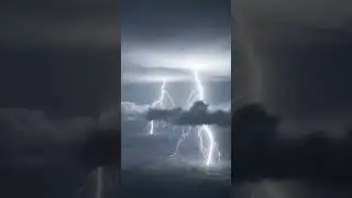 Soaring through stormy clouds, dancing with lightning!