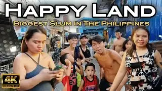 THE BIGGEST SLUM in PHILIPPINES | EXTREME LIVING CONDITIONS at HAPPY LAND TONDO MANILA [4K] 🇵🇭
