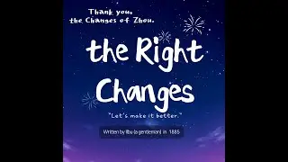 13.The Right Changes from Korea- Hidden meaning of the auther's name