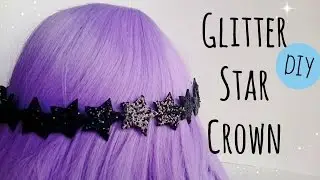 DIY Glitter Star Crown