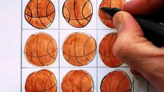 Animated hand drawn block repeat pattern