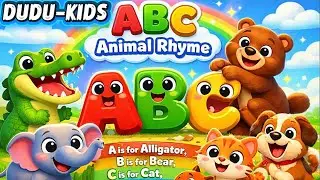 ABC Song with Animals 🐻🐱 | Learn Alphabet A to Z | Kids Learning Video