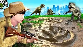 ကျွန်တော် တစ်ကမ္ဘာလုံးက ဒိုင်နိုဆောတွေကို လိုက်ဖမ်းခဲ့တယ် | Hunting Dinosaurs GTA V | SMART On Live
