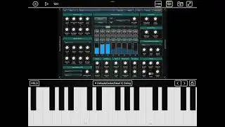4pockets StringLab and black distortion and audiobus 3 - Electric guitar effect (test)
