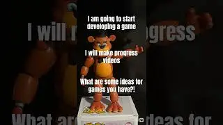 Game ideas? #fnaf #fivenightsatfreddys #stopmotion #giveaway #videogamecharacter #gamedevelopment