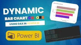 Столбчатая диаграмма Power BI со случайными цветами с использованием DAX | Учебное пособие по усл...