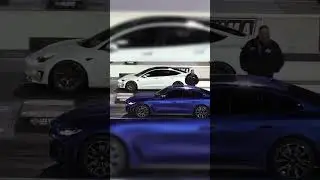Tesla model 3 vs BMW i4 #tesla #bmw #race