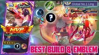 LING BEST SET BUILD & EMBLEM! GLOBAL LING SOLO RANK - MOBILE LEGENDS