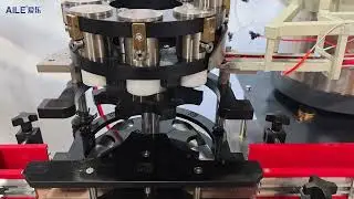 AILE 60CPM Paint Ring Pressing Machine SHOW Paint Aerosol Filling Line (from right to left)