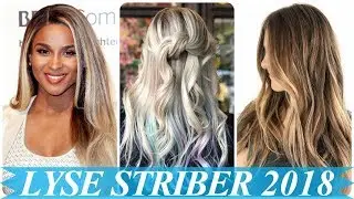 Blond h&aring;r med m&oslash;rke striber 2018