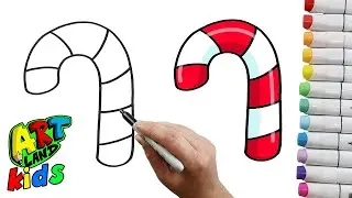 How To Draw A Candy Cane For Kids