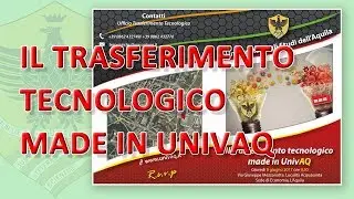 Trasferimento tecnologico made in Univaq - 08/06/2017