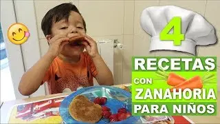 4 Recetas con Zanahoria para Niños