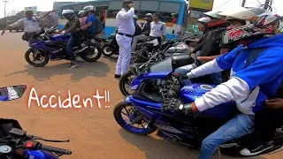 Cops Stopped Us😡! Yamaha R15 Gang...