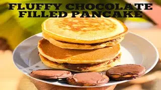 How to Make Fluffy Chocolate Filled Pancake |Cook With Me| EVEN JACKIE RECIPE