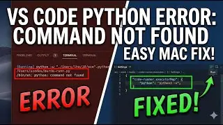 Fix VS Code Error: /bin/sh: python: command not found code:127 | Fixed ✅