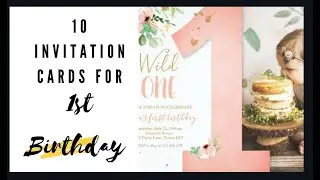 10 Popular Invitation Cards for 1st Birthday  2021#firstbirthday#firstbirthdayinvitation#birthday