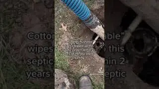 Cottonelle Flushable Wipes Clogged This Septic Tank