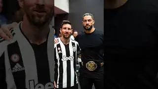 Roman Reigns. Messi. #usa #football #amercia #shortvideo #wwe #messi #uk #ronaldo #london #short