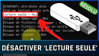 Comment désactiver la LECTURE SEULE d'une clé USB sur Windows 10/11 ?