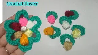 Very beautiful crochet flower 🌺_flower tutorial #flowers #viralvideo #viral  #pakcreativechannel