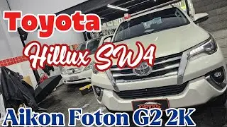Central Multim&iacute;dia Toyota Hillux SW4 Aikon F&oacute;ton G2 2K, Carplay e Android Auto, Bluetooth, Tela 2K