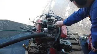 HOLDEN 308 V8 MOTOR RUN UP.