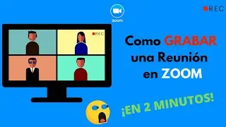 Como GRABAR una Reunión de ZOOM en computadora - 2020 [🅵🆄🅽🅲🅸🅾🅽🅰]✔️