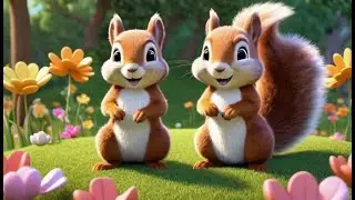 Озорная белка спрятала счетные орехи 🐿️ | Детские стишки и песенки для детей