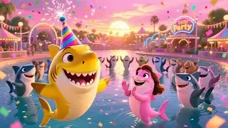 Baby Shark Swam Past Bubble Town | Fun Underwater Song for Kids | Nursery Rhymes