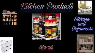 Amazon Kitchen Organizer/plastic storage container/Movable spice rack organizer/space saver