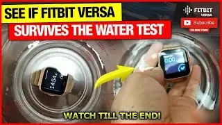 Тест на воду для Fitbit Sense, Versa 3, 2 и Lite