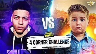 CONNOR VS MYTH - FOUR CORNER CHALLENGE GONE WRONG! (Fortnite: Battle Royale)