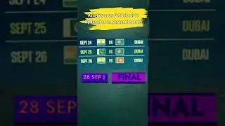 Asia Cup 2025 Full Schedule  Final #asiacup | Updated Time Table 23 Sep