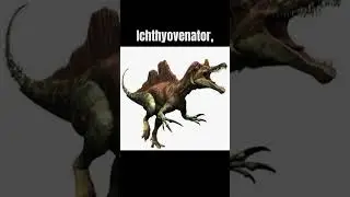 every spinosaurid name in history #spinosaurus #carnivores #dinosaur
