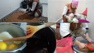 تحضيرات رمضان ⁉️ داري مضلامه غير جاو بناتي تنورات 💥عسل ناجح 💯