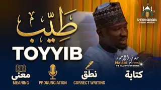 meaning of the name TOYYIB #meaningofnames #muslimnames #meaningoftoyyib #toheeb #toyib #itumooruko 