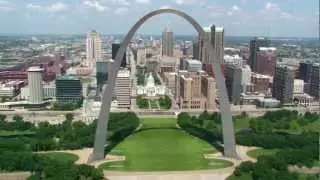 2012 Aerial Video of St Louis Missouri Landmarks